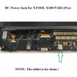 DC Power Jack Socket Charging Port for XTOOL X100 PAD2 Pro